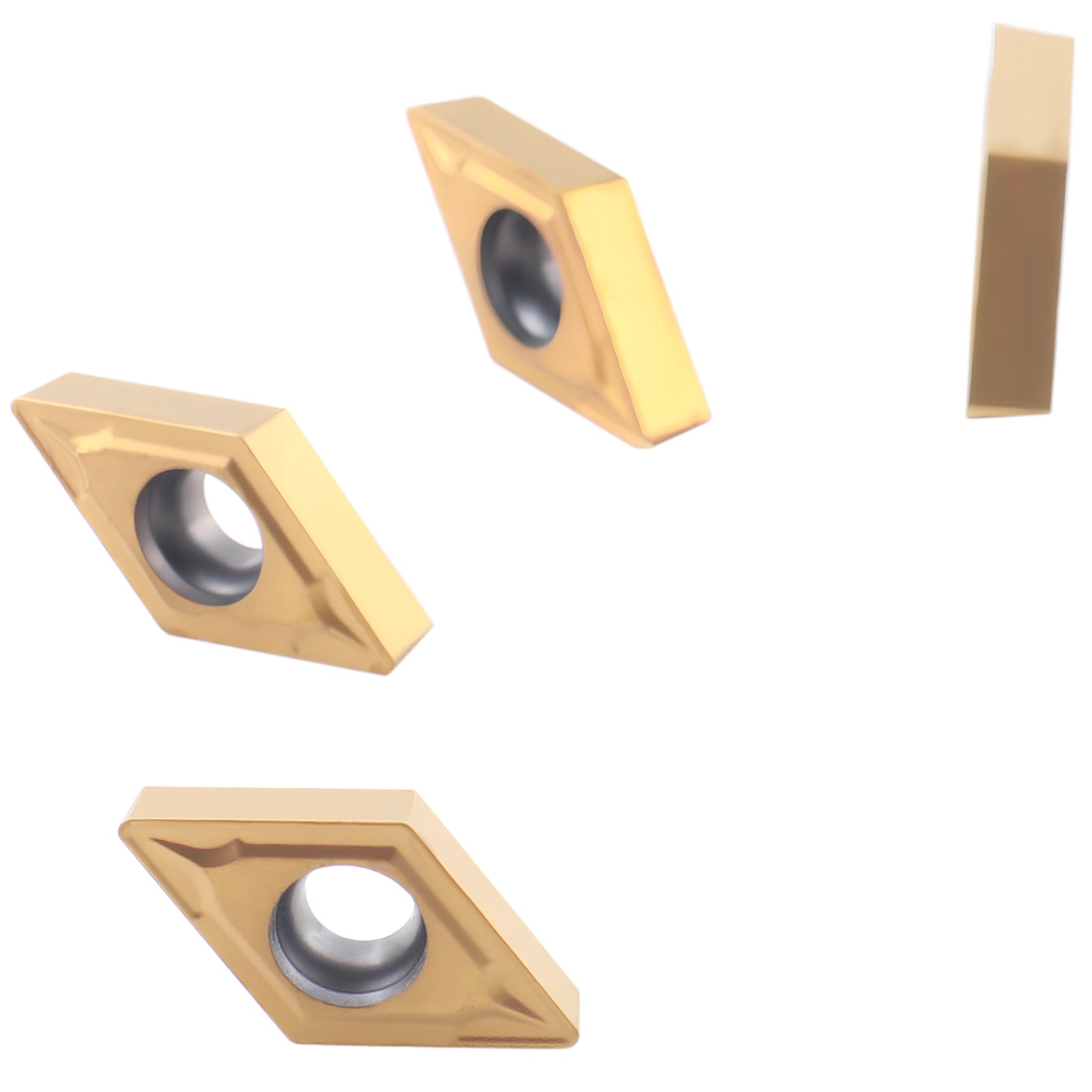 DCMT Carbide Inserts TiN Coated, 10 Pcs/Box