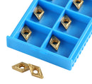 DCMT Carbide Inserts TiN Coated, 10 Pcs/Box