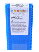 DCMT Carbide Inserts TiN Coated, 10 Pcs/Box