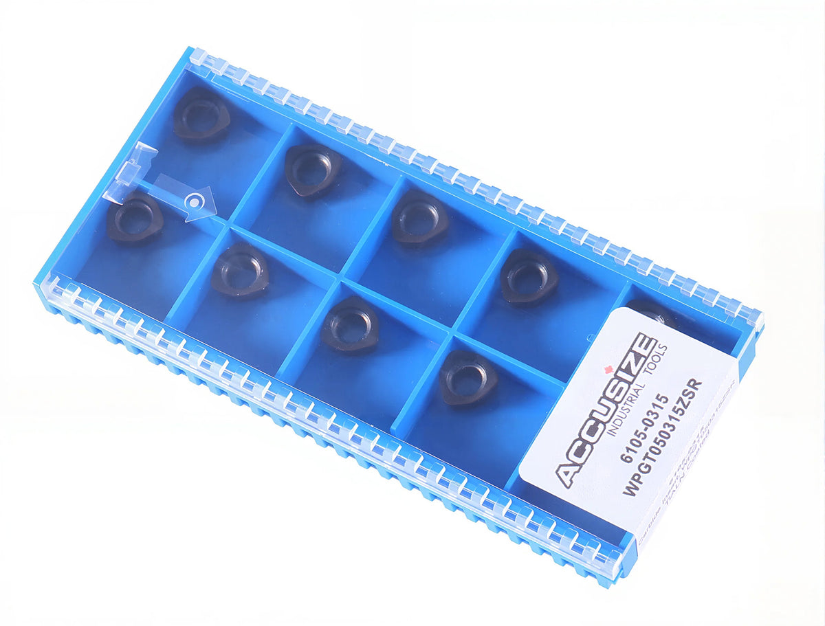 WPGT Carbide Inserts, TiALN Coated, for 0028-serial High Feed Face Mill & End Mills, 10pcs/package