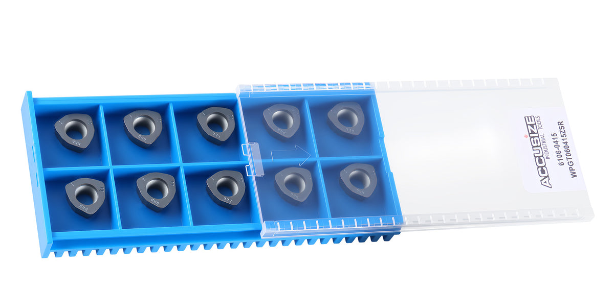 WPGT Carbide Inserts, TiALN Coated, for 0028-serial High Feed Face Mill & End Mills, 10pcs/package