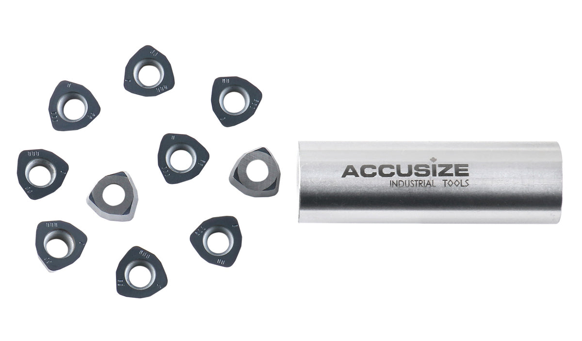 WPGT Carbide Inserts, TiALN Coated, for 0028-serial High Feed Face Mill & End Mills, 10pcs/package
