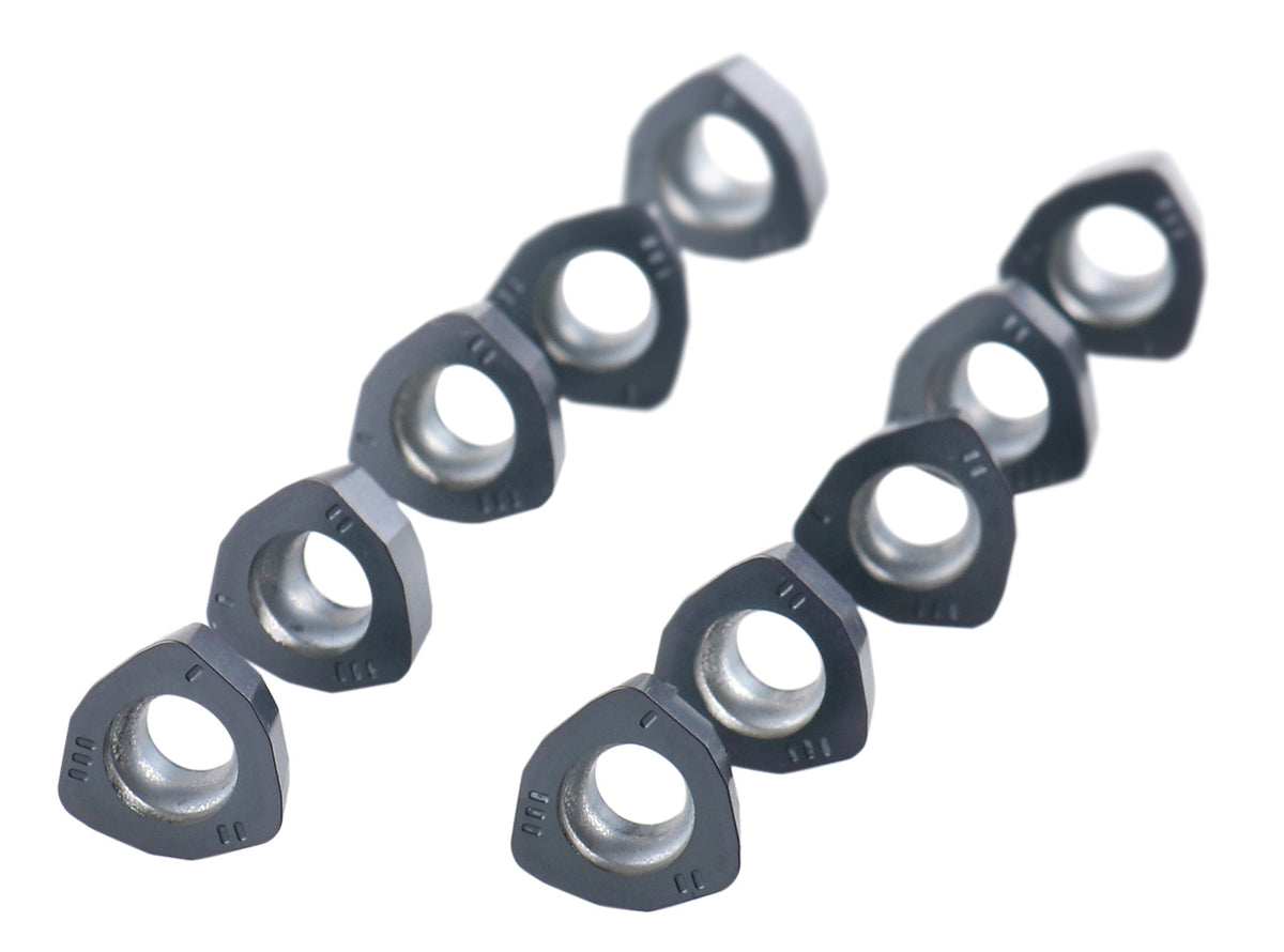 WPGT Carbide Inserts, TiALN Coated, for 0028-serial High Feed Face Mill & End Mills, 10pcs/package