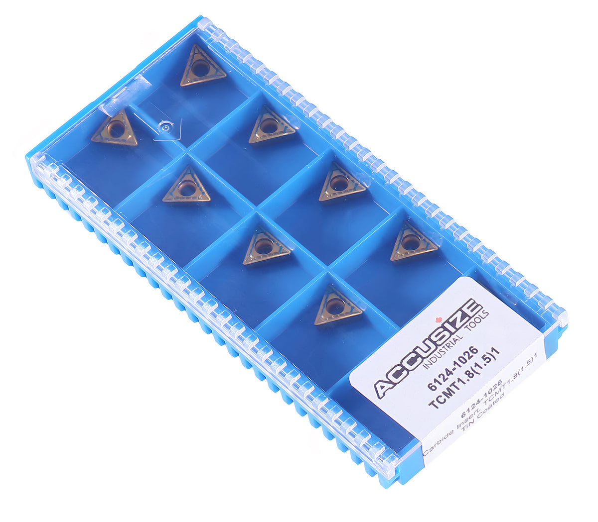 Carbide Inserts, TCMT, TiN / CVD Coated, 10 PCS/SET