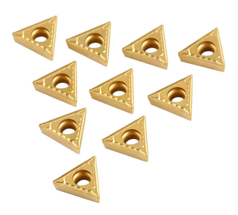 Carbide Inserts, TCMT, TiN / CVD Coated, 10 PCS/SET