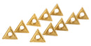 Carbide Inserts, TCMT, TiN / CVD Coated, 10 PCS/SET