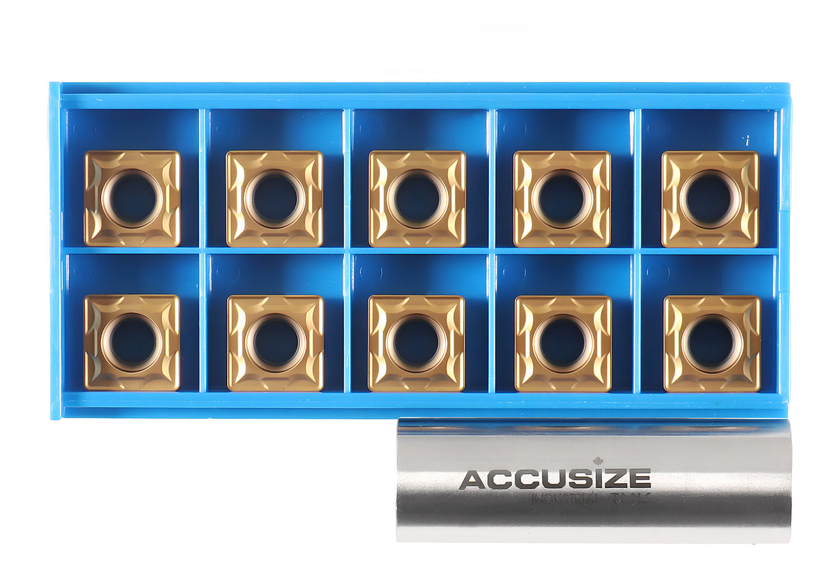 SCMT432 Carbide Inserts 10pcs/set, CVD coated, TiN Coated or Uncoated BU810