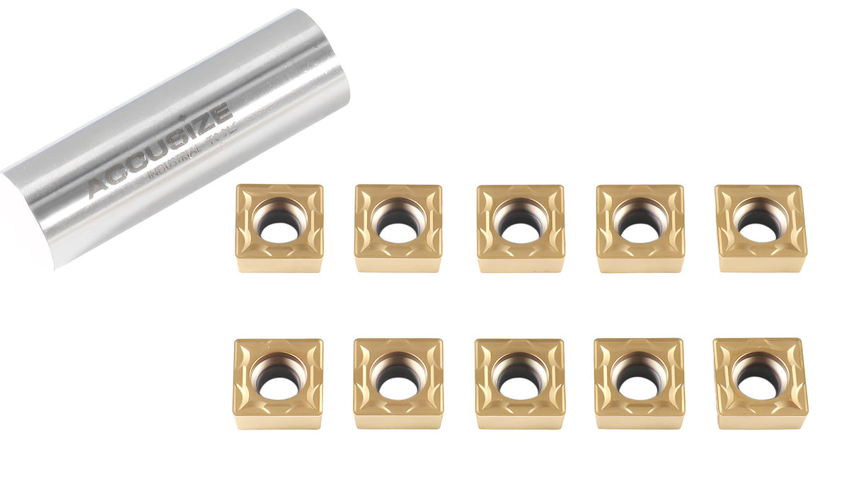 SCMT432 Carbide Inserts 10pcs/set, CVD coated, TiN Coated or Uncoated BU810