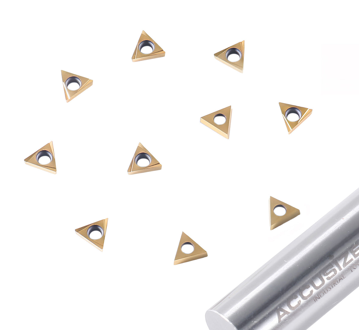 Carbide Inserts, TCMT, TiN / CVD Coated, 10 PCS/SET