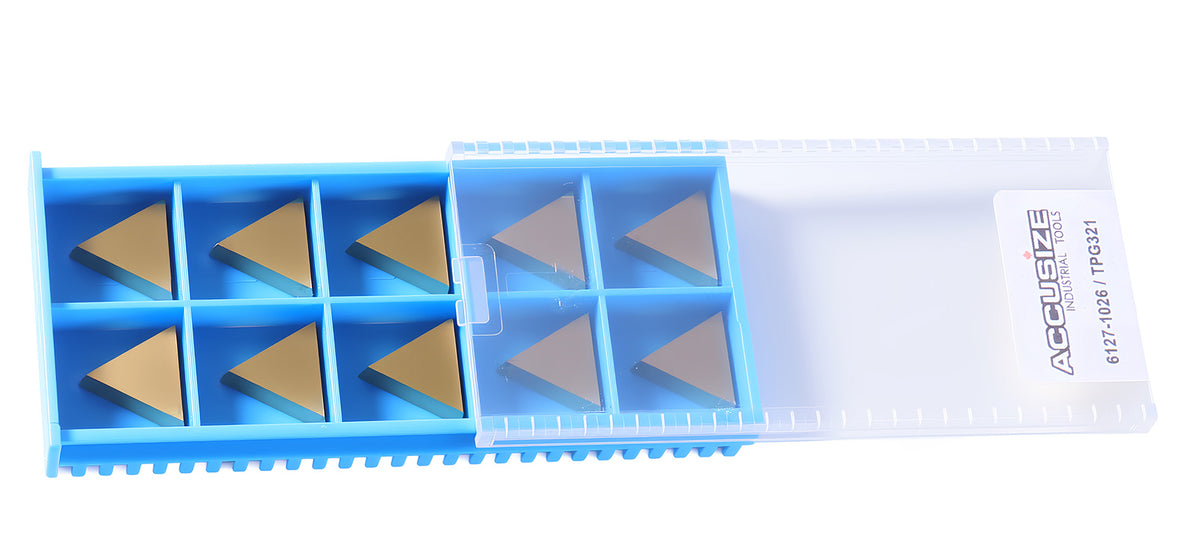 TPG, TiN Coated Carbide Inserts, 10 Pcs/Set