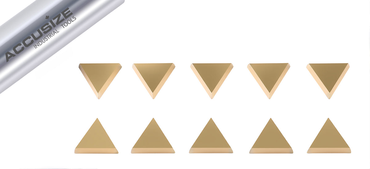 TPG, TiN Coated Carbide Inserts, 10 Pcs/Set