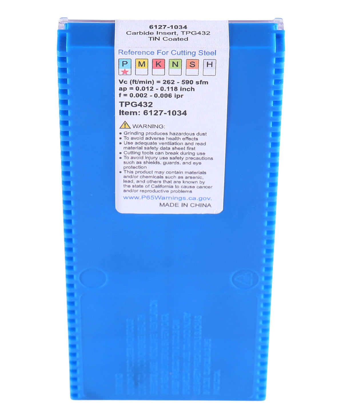 TPG, TiN Coated Carbide Inserts, 10 Pcs/Set