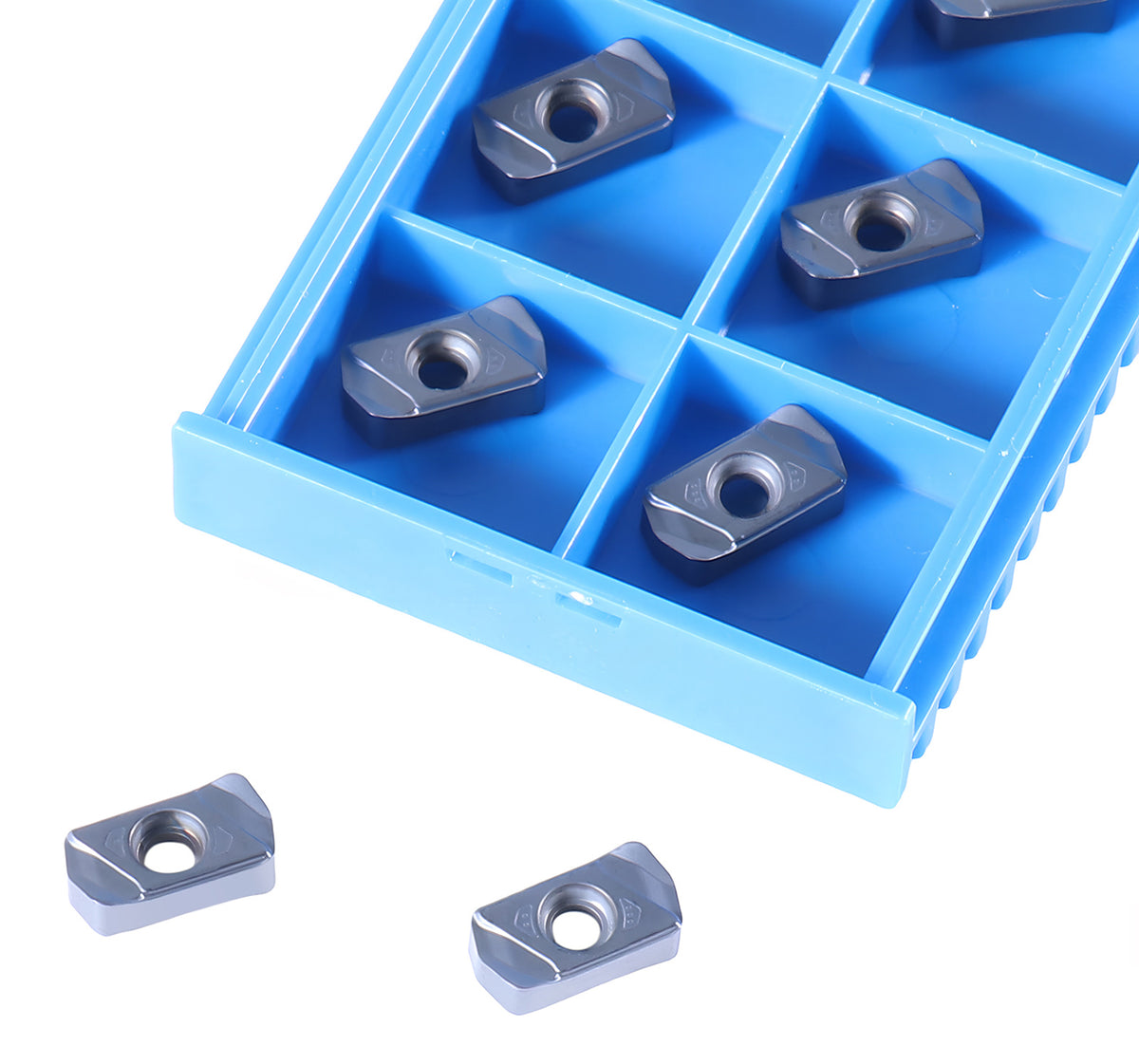 Carbide Inserts, TiALN Coated, LNMU, for Machining Steel and Stainless Steel, 10 Pcs/Box, 6128-0001x10