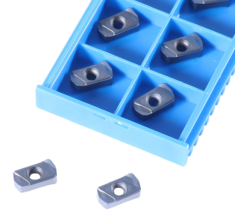 Carbide Inserts, TiALN Coated, LNMU, for Machining Steel and Stainless Steel, 10 Pcs/Box, 6128-0001x10