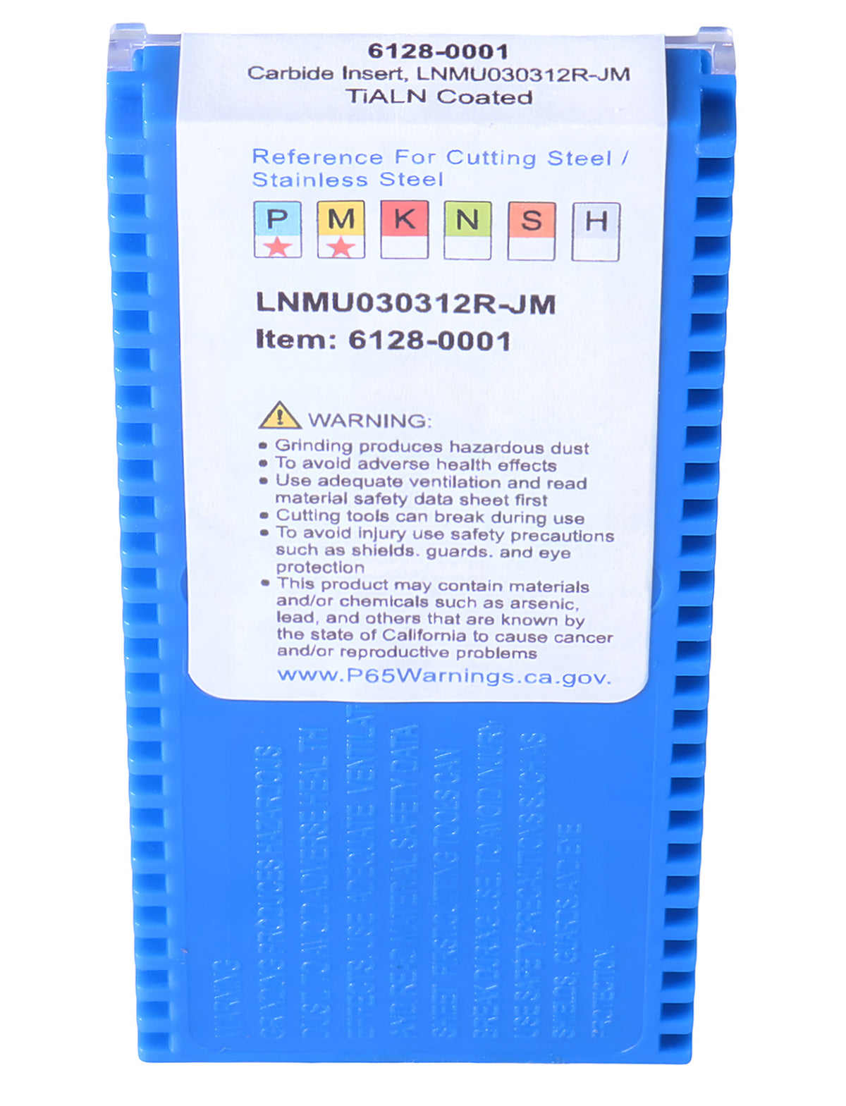 Carbide Inserts, TiALN Coated, LNMU, for Machining Steel and Stainless Steel, 10 Pcs/Box, 6128-0001x10