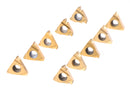 Threading Inserts, Carbide, Tin Coating,  Replacement of 12-Pc-UN-Threading Set