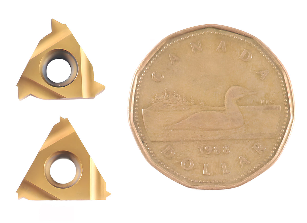 Inserts de filetage, carbure, revêtement étain, remplacement de l'ensemble 12-PC-non-filetage