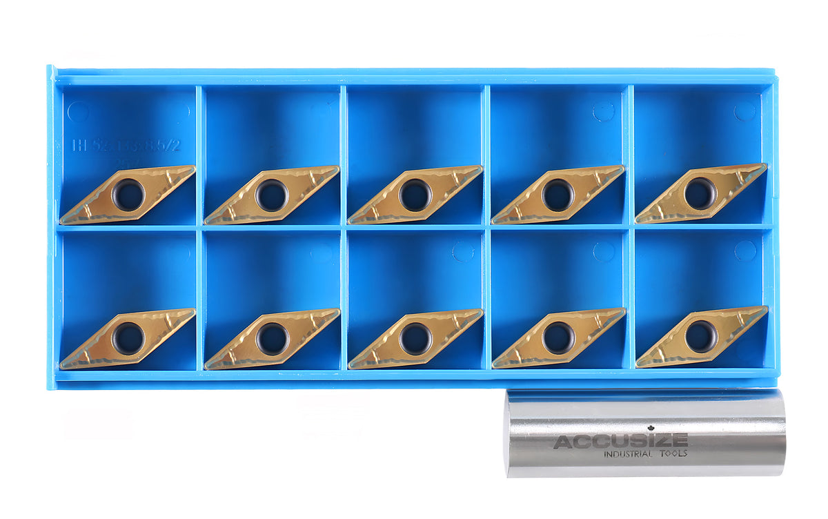 VBMT332, Inserts en carbure, revêtus de Tin, 10 pièces/Set