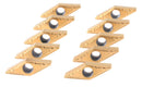 VBMT332, Carbide Inserts, TiN Coated, 10 Pcs/Set