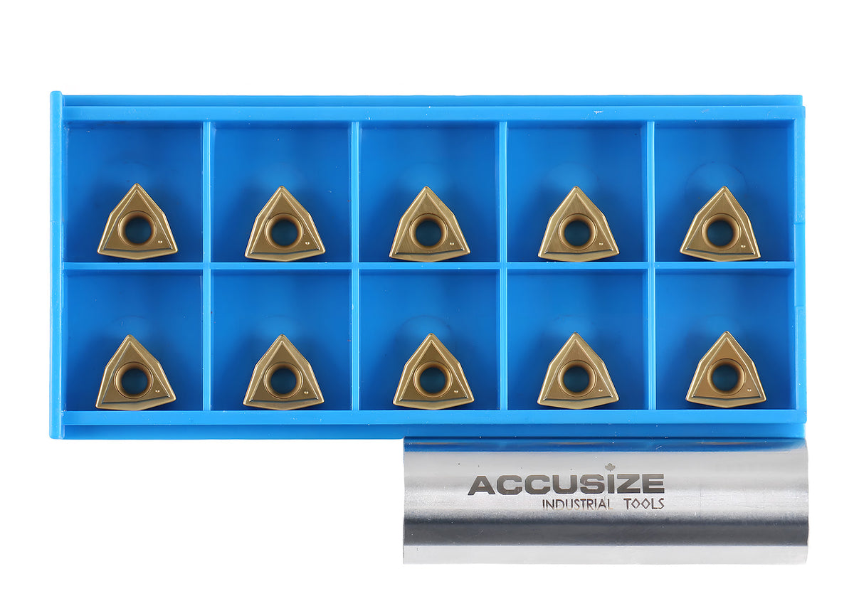 WCMT Inserts, carbure, revêtement étN, 10 pièces/Set