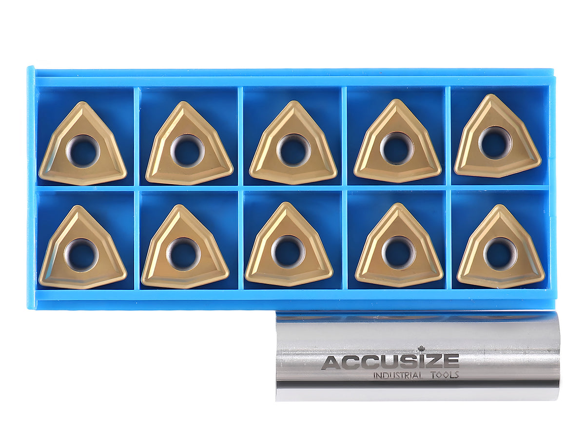 WCMT Inserts, carbure, revêtement étN, 10 pièces/Set