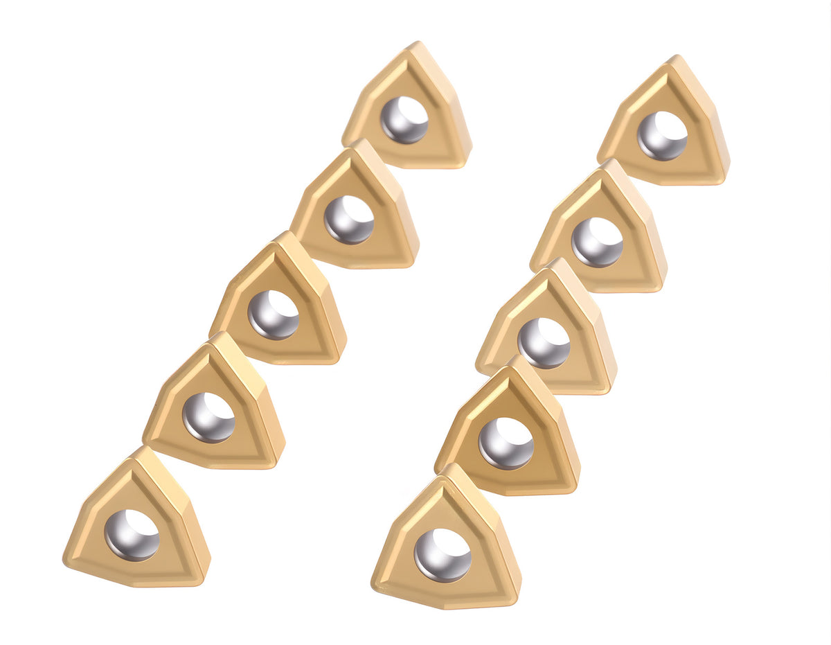 WCMT Inserts, carbure, revêtement étN, 10 pièces/Set