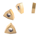 WCMT Inserts, TiN Coated, Carbide, 10 Pcs/Set