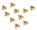 AG60, A60, Carbide Threading Inserts, TiN Coated, 10 Pcs/Box
