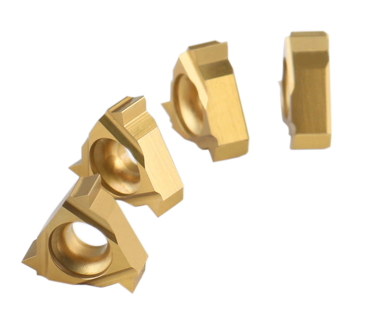 AG60, A60, Carbide Threading Inserts, TiN Coated, 10 Pcs/Box
