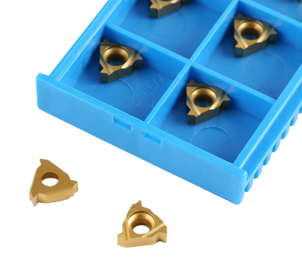AG60, A60, Carbide Threading Inserts, TiN Coated, 10 Pcs/Box