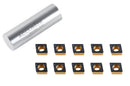 Carbide inserts, CVD + TiN Coating, CCMT, Black/Yellow, 10 ps/box