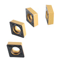 Carbide inserts, CVD + TiN Coating, CCMT, Black/Yellow, 10 ps/box