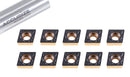 Carbide inserts, CVD + TiN Coating, CCMT, Black/Yellow, 10 ps/box