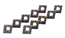 Carbide inserts, CVD + TiN Coating, CCMT, Black/Yellow, 10 ps/box