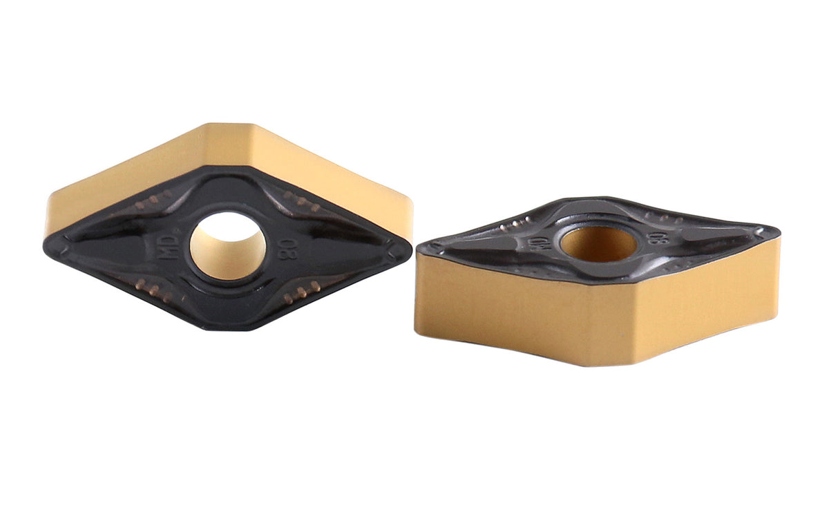 DNMG332, 432 & 442 Carbide Inserts, CVD Coated, Black/Yellow, 10 ps/box