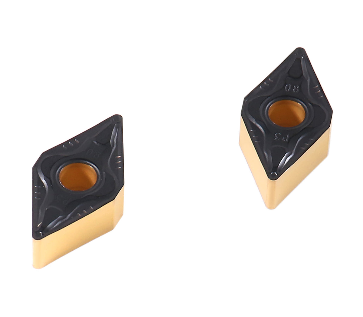 DNMG332, 432 & 442 Carbide Inserts, CVD Coated, Black/Yellow, 10 ps/box