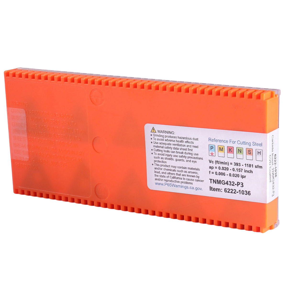 6222-1036 Tools Carbide Inserts, TNMG432 CVD Coating, Pack of 10