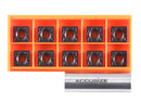 SCMT432 Carbide Inserts 10pcs/set, CVD coated, TiN Coated or Uncoated BU810