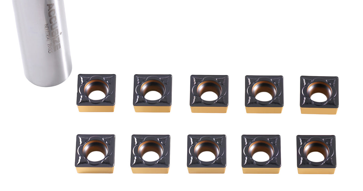 SCMT432 Carbide Inserts 10pcs/set, CVD coated, TiN Coated or Uncoated BU810