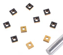 SCMT432 Carbide Inserts 10pcs/set, CVD coated, TiN Coated or Uncoated BU810