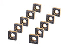 SCMT432 Carbide Inserts 10pcs/set, CVD coated, TiN Coated or Uncoated BU810