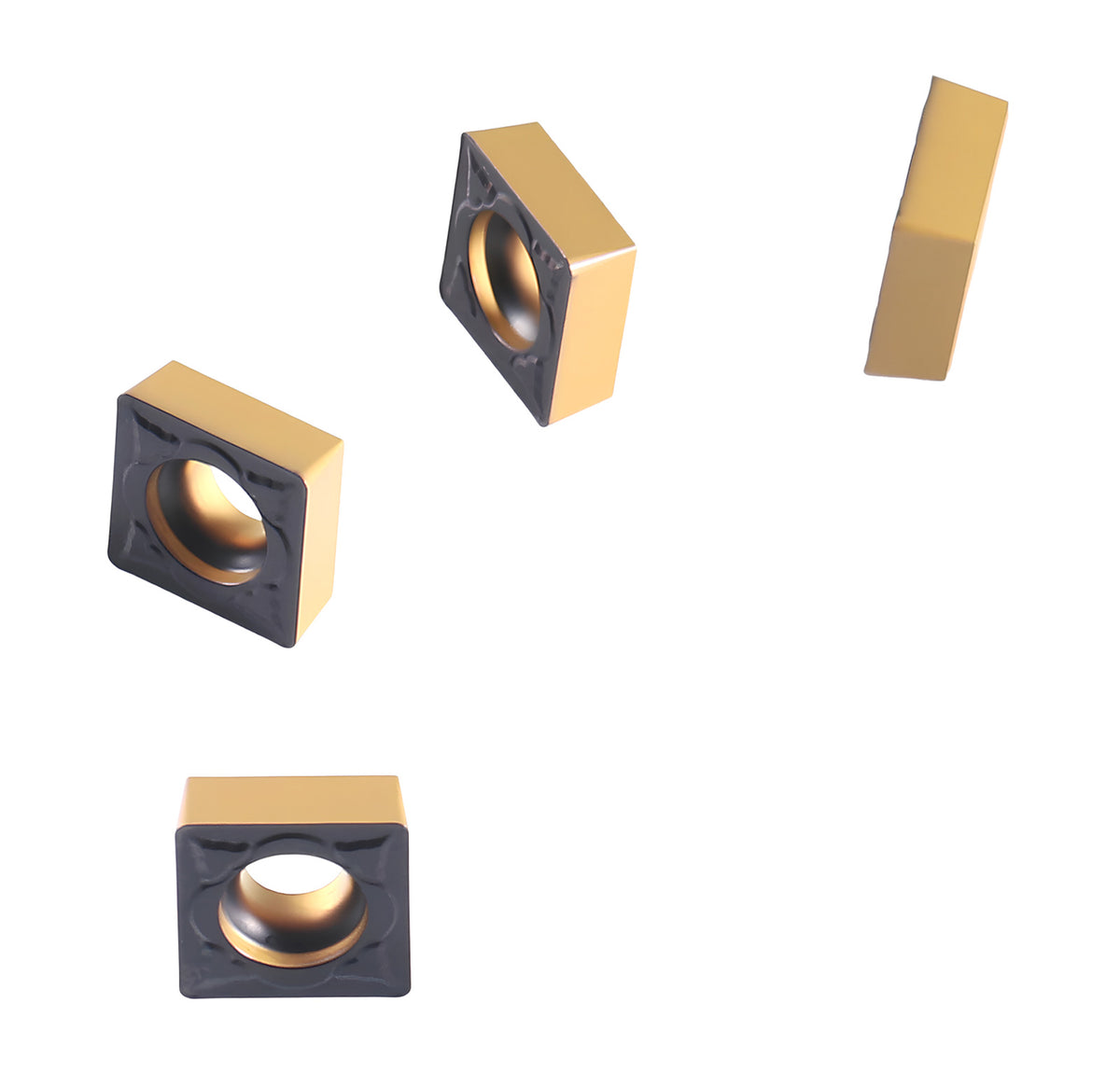 SCMT432 Carbide Inserts 10pcs/set, CVD coated, TiN Coated or Uncoated BU810