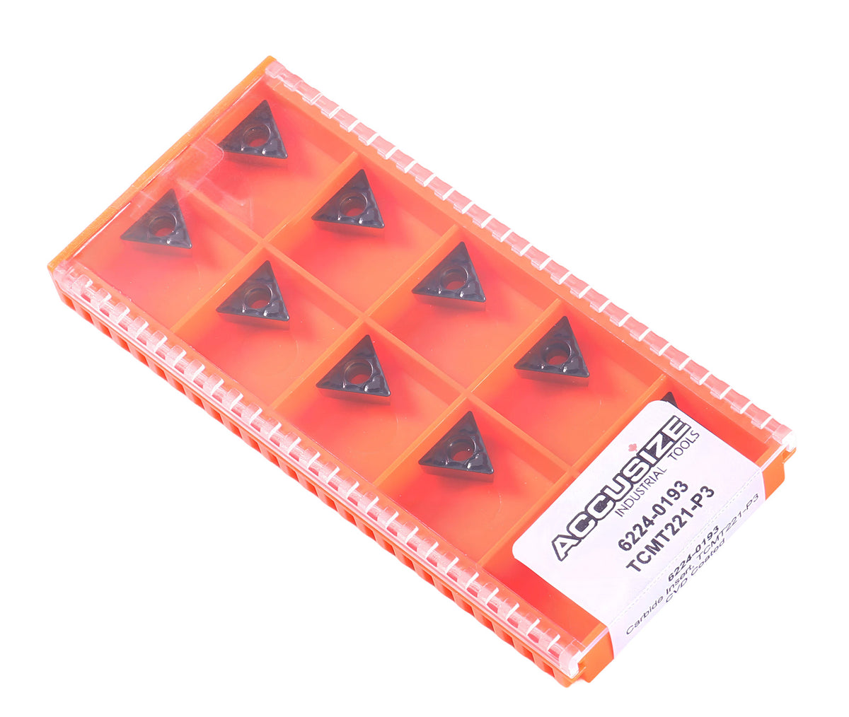 Carbide Inserts, TCMT, TiN / CVD Coated, 10 PCS/SET