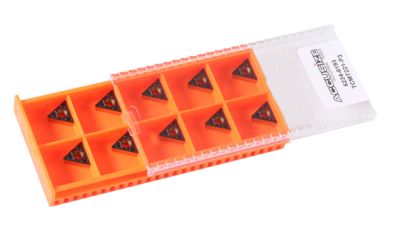 Carbide Inserts, TCMT, TiN / CVD Coated, 10 PCS/SET
