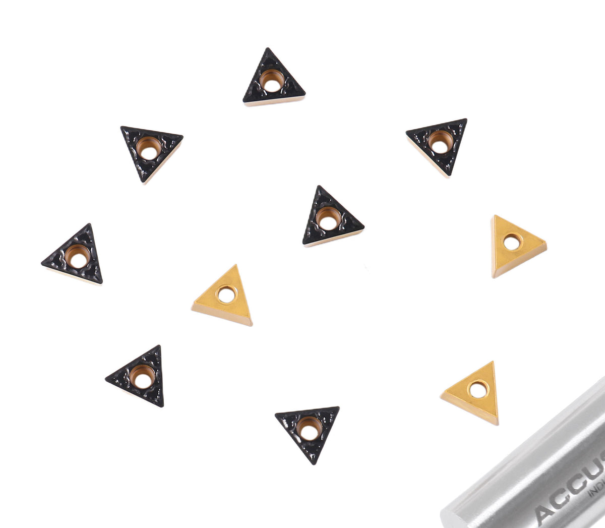 Carbide Inserts, TCMT, TiN / CVD Coated, 10 PCS/SET