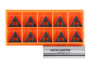 TCMT32.51 Cvd Coated Carbide Inserts, Black and Yellow, 10 Pcs/Box, 6224-1034