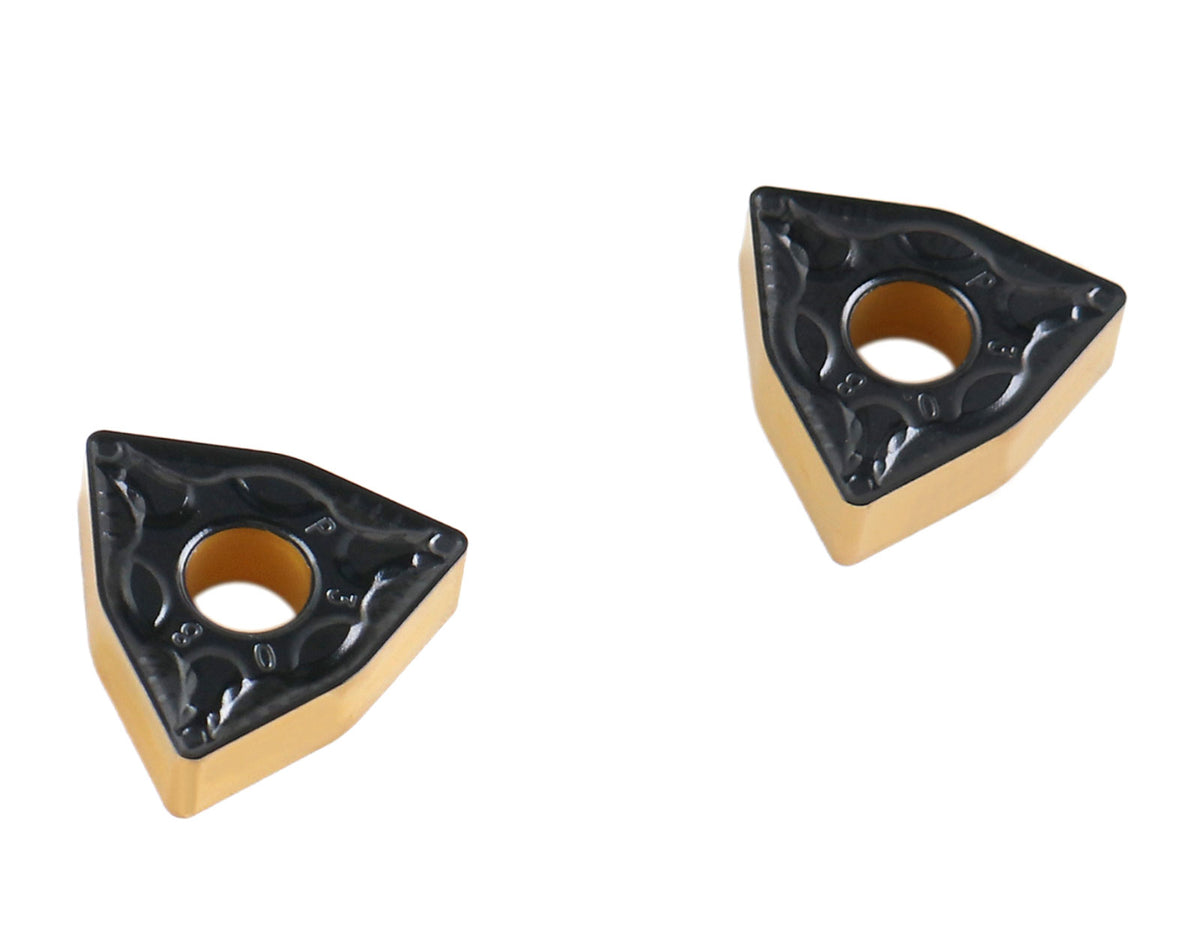 Wnmg432 Carbide Inserts Cvd Coating, Black/Yellow, 6233-1022