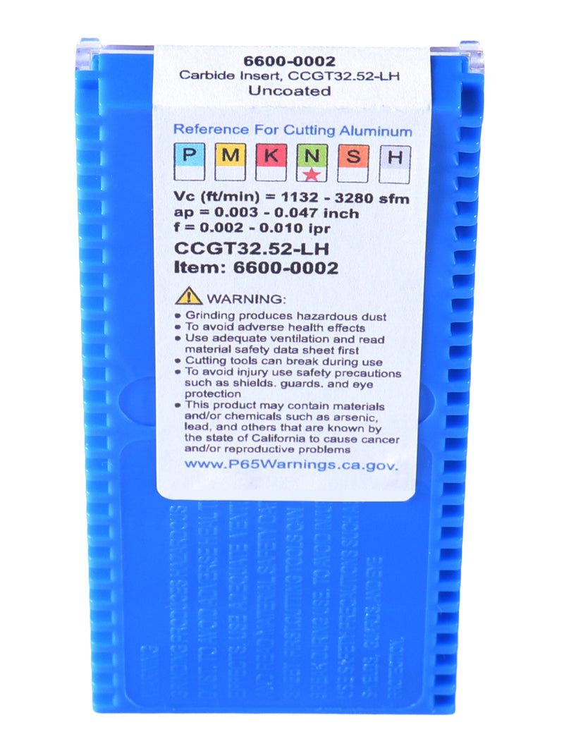 CCGT-AK pour inserts en carbure d'aluminium, 10ps/set