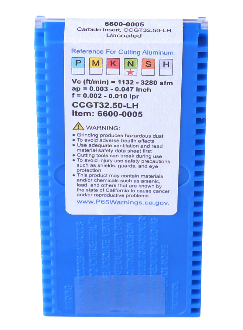 CCGT-AK pour inserts en carbure d'aluminium, 10ps/set