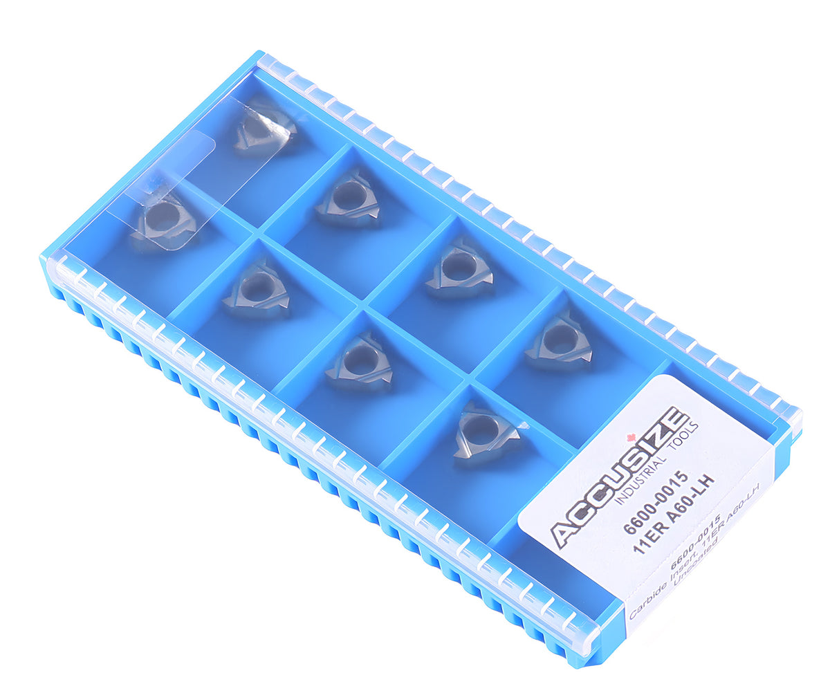 11ER A60-LH, 16ER A60-LH, Carbide Threading Inserts for Cutting Aluminum , 10 Pcs/Box